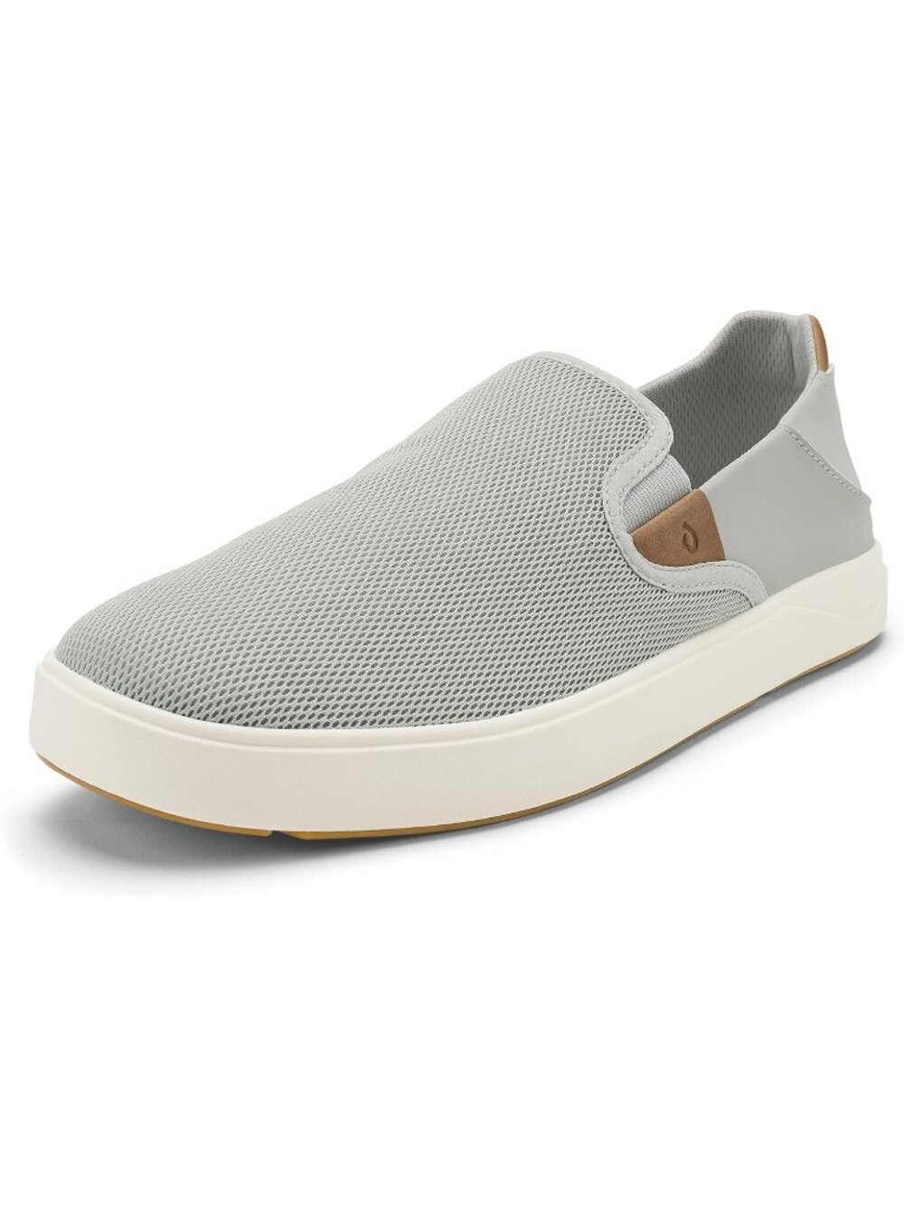 Men's Cloud Grey Mesh Lae'ahi Nui Round Toe Athletic Slip-on Casual Sneaker